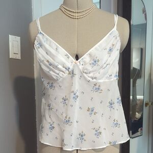Victoria's Secret White Floral Camisole